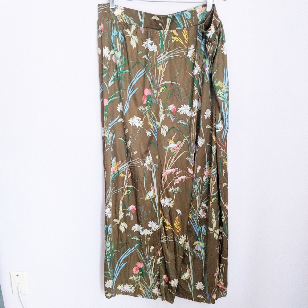 NWT A+ Anthropologie Maeve Floral Wide Leg Pants - Picture 5 of 9